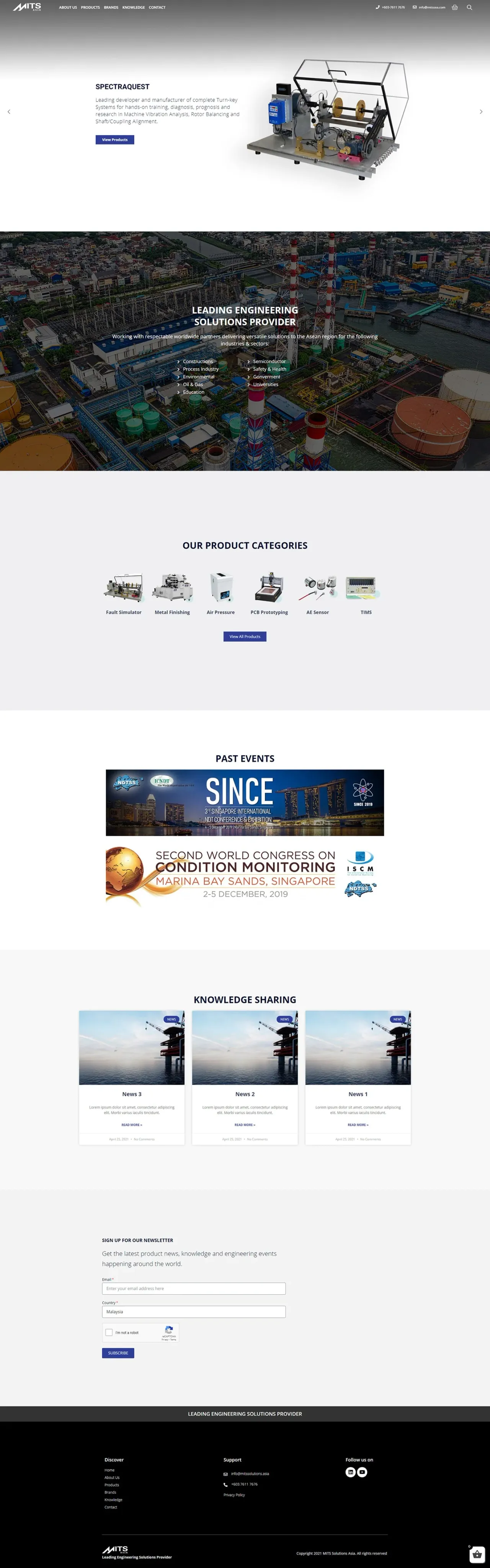 MITSSEA eCommerce website, full page, designed by Zahid Aramai