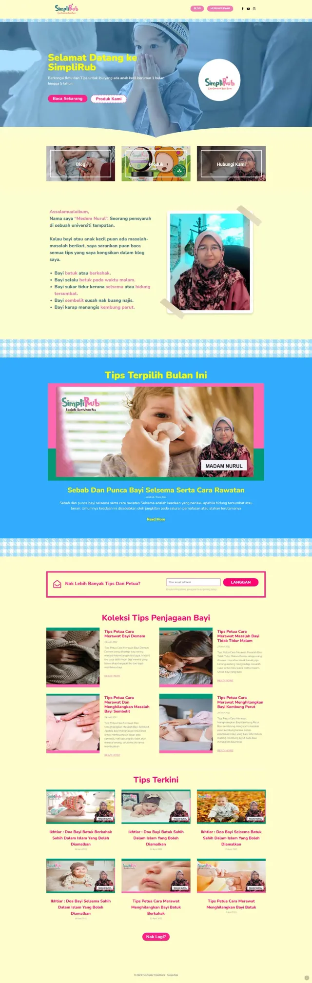 SimpliRub eCommerce — website design