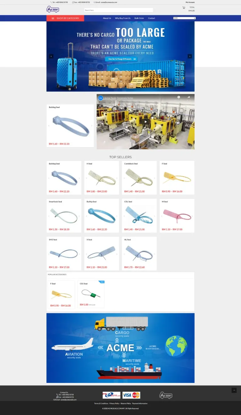 Acme Seals MY website