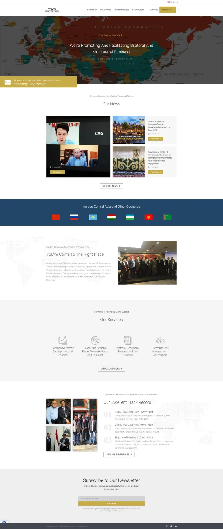 CAG World website