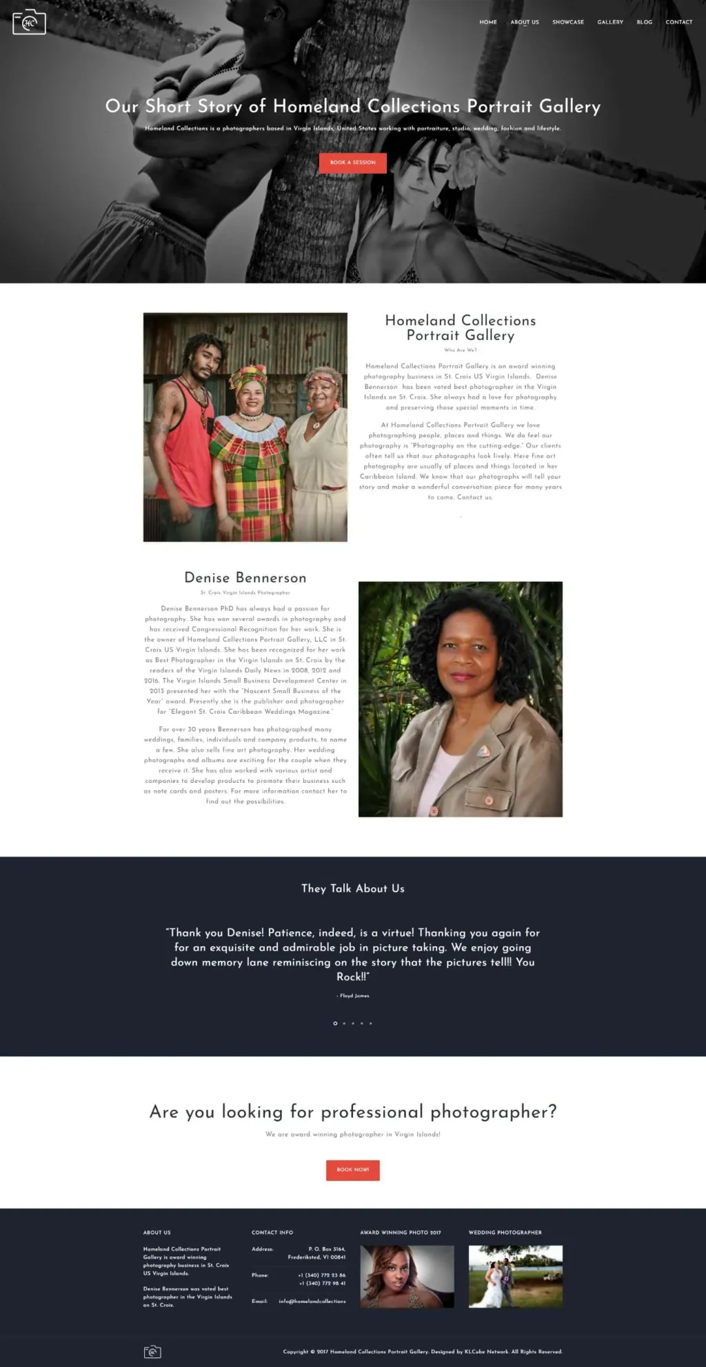Homeland Collections website, designed by Zahid Aramai
