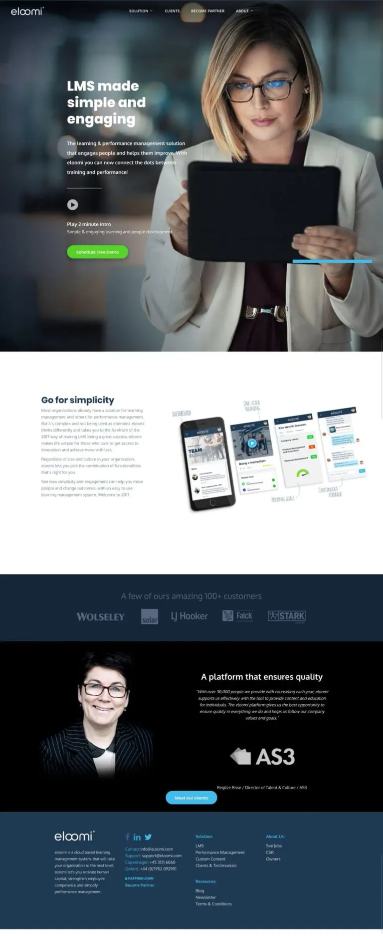 Eloomi website