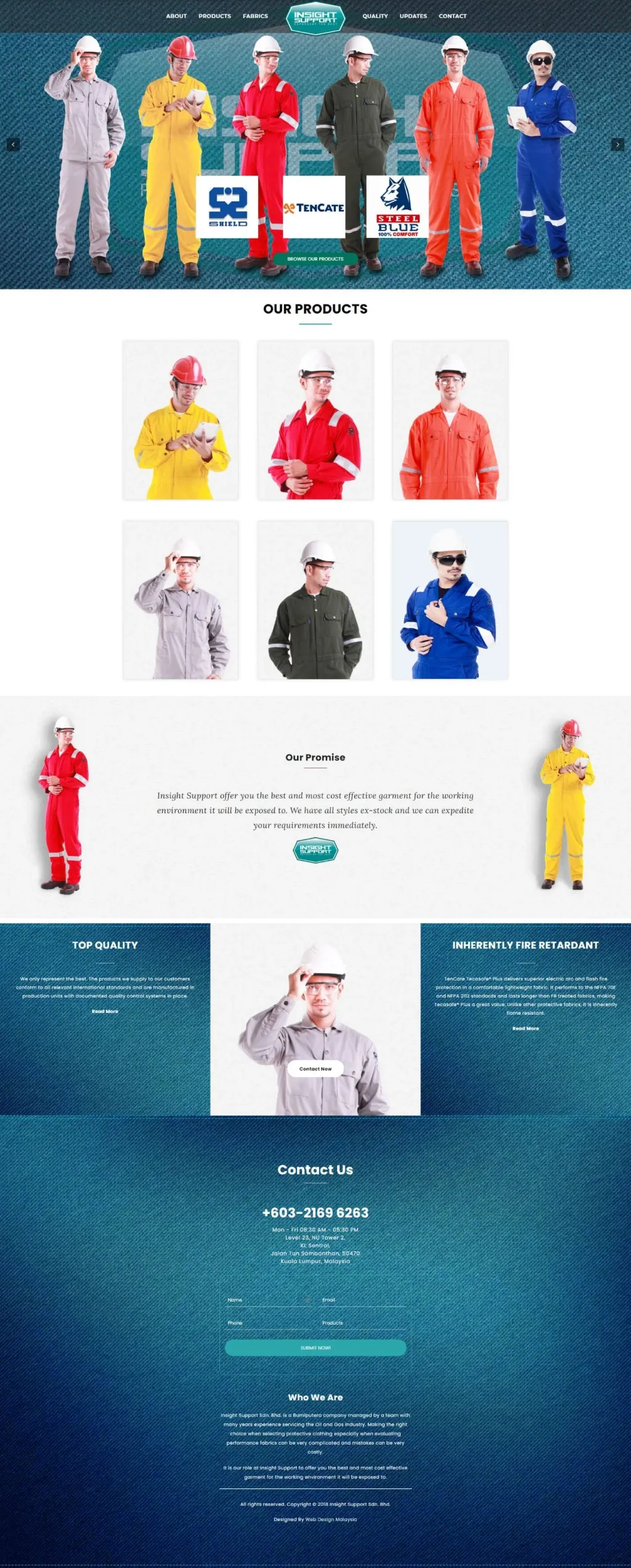 Insight Support Sdn Bhd website, designed by Zahid Aramai