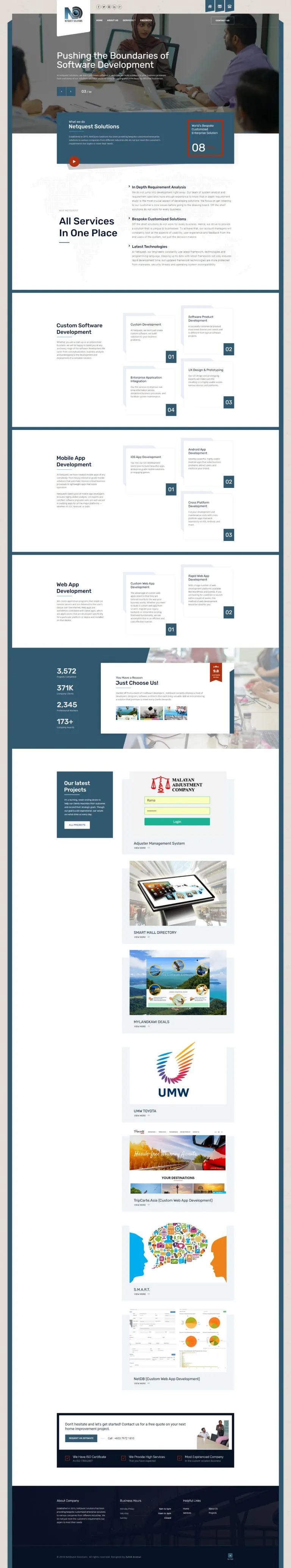 Netquest Solution website