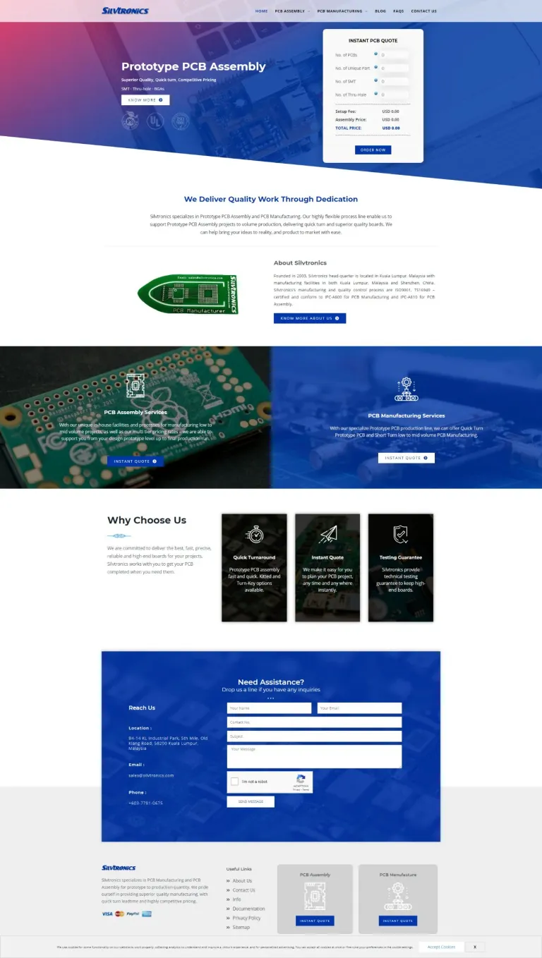 Silvtronics website