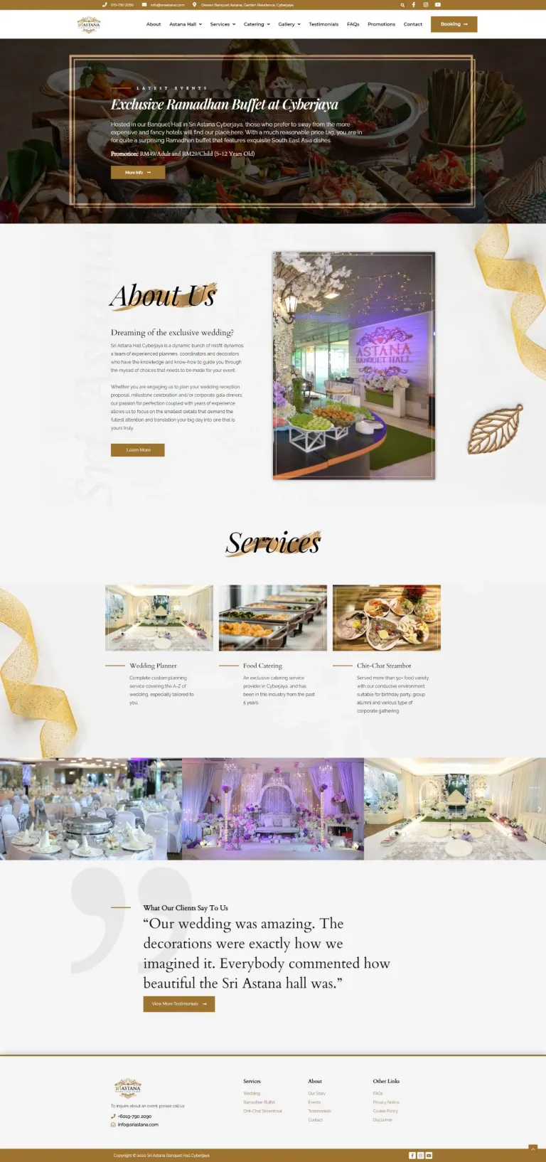 Sri Astana Cyberjaya website