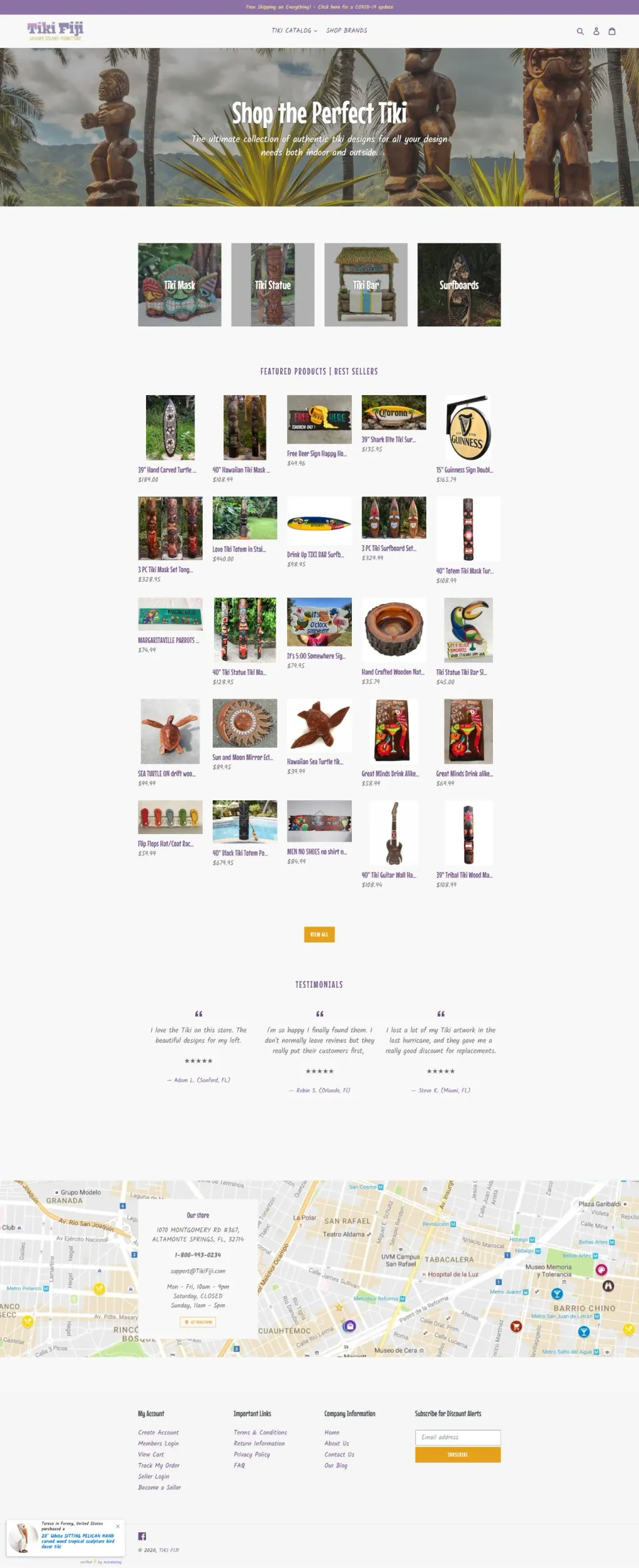 Tiki Fiji Luxury Island Furniture website, designed by Zahid Aramai