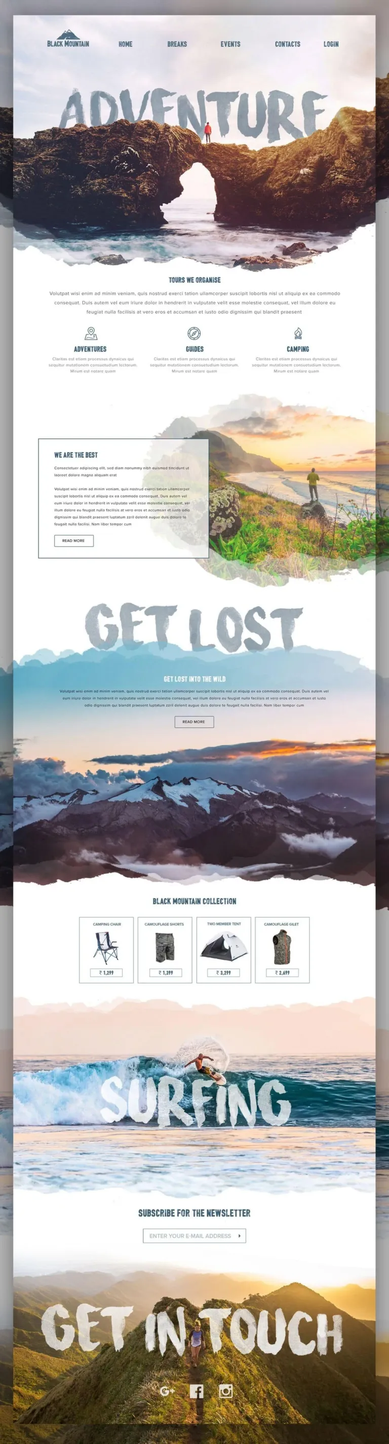 Adventure Travel website